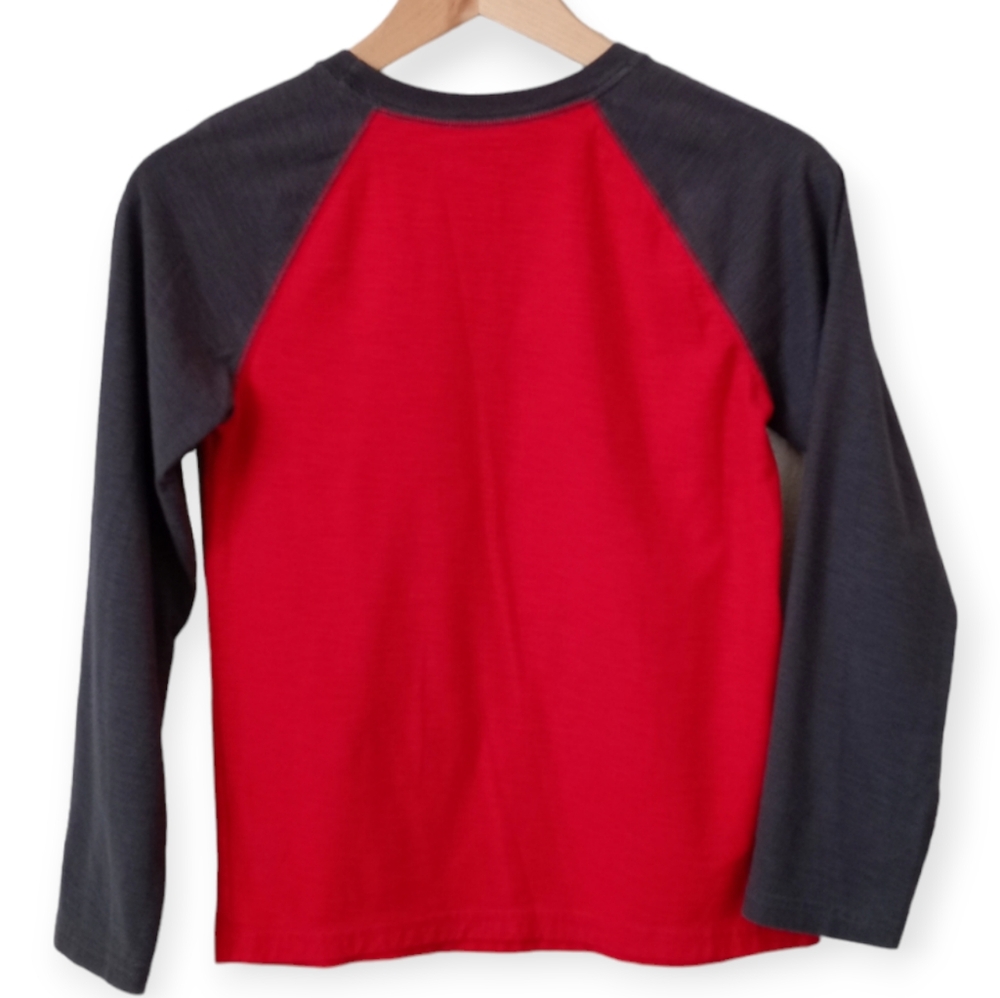 CHEROKEE BOYS' LONG SLEEVE SHIRT.SIZE M(8/10).RED,GRAY - Picture 2 of 11